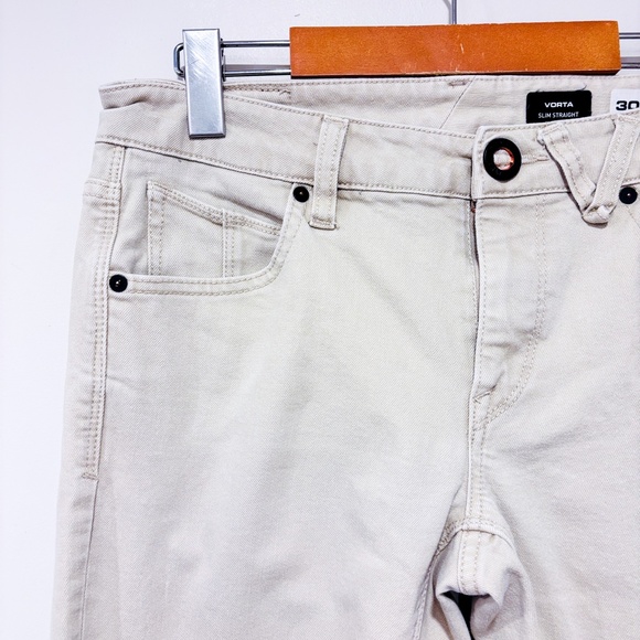 VOLCOM Beige Vorta slim straight jeans - Picture 6 of 10